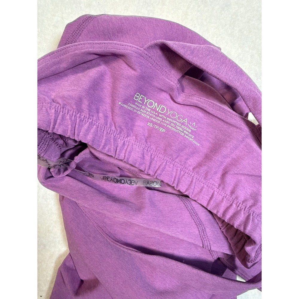 Beyond Yoga Women XS Dress Spacedye One Shoulder Bright Iris Purple SD6190 NWT - Picture 9 of 11
